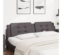 vidaXL Hoofdbordkussen 200 cm kunstleer grijs374886 Gris G