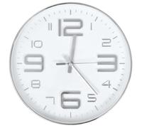 vidaXL Horloge murale 30 cm Argenté