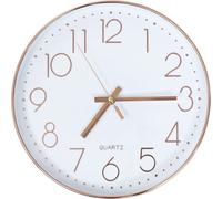vidaXL Horloge murale 30 cm or rose