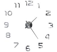 vidaXL Horloge murale 3D Design moderne 100 cm XXL Argenté