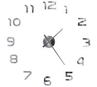 vidaXL Horloge murale 3D Design moderne 100 cm XXL Argenté