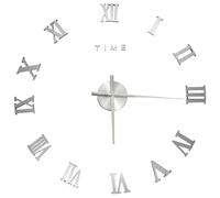 vidaXL Horloge murale 3D Design moderne Argenté 100 cm XXL