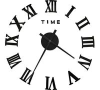 vidaXL Horloge murale 3D Design moderne Noir 100 cm XXL
