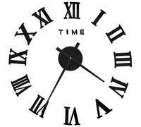 vidaXL Horloge murale 3D Design moderne Noir 100 cm XXL