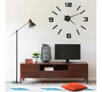 vidaXL Horloge murale 3D Design moderne Noir 100 cm XXL 325156