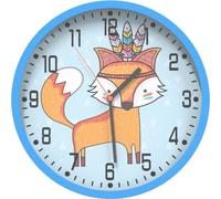 vidaXL Horloge murale Bleu Ø25,5 cm Polystyrène et verre