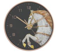 vidaXL Horloge murale dorée et blanche Ø29,5 cm Polystyrène et verre