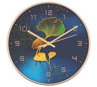 vidaXL Horloge murale dorée et bleue Ø29,5 cm Polystyrène et verre