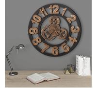 vidaXL Horloge Murale Horloge de Salon Horloge de Salle de Séjour Horloge de Chambre à Coucher Horloge de Bureau Maison 283861