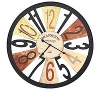 vidaXL Horloge murale Métal 60 cm Multicolore