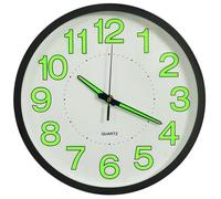 vidaXL Horloge murale lumineuse Noir 30 cm