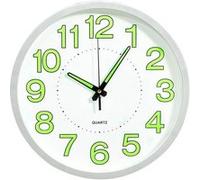 vidaXL Horloge Murale Lumineuse Horloge Analogique Horloge Décorative Salon Salle de Séjour Chambre à Coucher Maison 325167 Blanc G