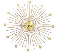 vidaXL Horloge murale Métal 70 cm Doré pour salon, chambre et bureau
