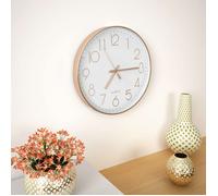 vidaXL Horloge murale 50633 – Or rosé, Quartz pour salon et cuisine