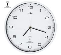 vidaXL Horloge Murale Radioguidée avec Mouvement à Quartz Blanc Salon Cuisine 50616