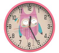 vidaXL Horloge murale rose Ø25,5 cm Polystyrène et verre