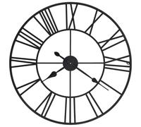 vidaXL Horloge Murale Vintage avec Mouvement à Quartz Métal Pendule de Salon 50644
