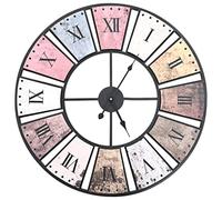 vidaXL Horloge Murale Vintage Mouvement à Quartz XXL Cuisine Montre de Salon 50647