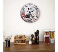 vidaXL Horloge Murale Vintage, Pendule Murale, Décoration de Chambre à Coucher Cuisine Bureau Salon Maison Intérieur, 50628