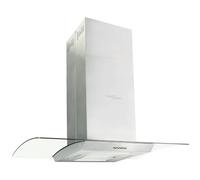 VidaXL Hotte îlot 90 cm Acier inoxydable 756 m³/h LED