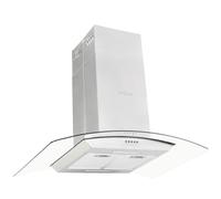 vidaXL Hotte îlot 90 cm Acier inoxydable 756 m³/h LED 50664