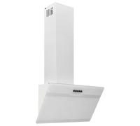 Hotte murale 60 cm Acier et verre trempé Blanc Blanc G
