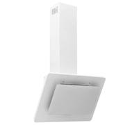 Vidaxl Hotte Murale 60 Cm Acier Inoxydable Et Verre Trempã© Blanc