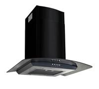vidaXL Hotte murale Acier inoxydable 756 m³/h 60 cm Noir
