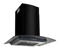 Hotte Murale Acier Inoxydable 756 m³/h 60 cm Noir Aspirante Maison 50707