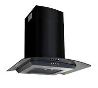 vidaXL Hotte murale Acier inoxydable 756 m³/h 60 cm Noir