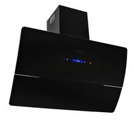 vidaXL Hotte murale acier inoxydable 90 cm 756 m³/h Noir