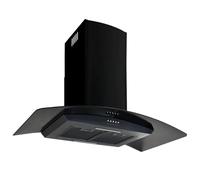 Hotte murale Acier inoxydable 756 m³/h 90 cm Noir