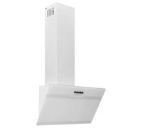 vidaXL Hotte Murale Hotte Aspirante Hotte de Cuisine Extracteur à Ventilateur Electrique Maison Intérieur 60 cm Acier et Verre Trempé Blanc