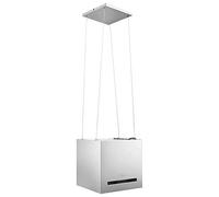 vidaXL Hotte suspendue 51019 – Capteur tactile LCD, Éclairage LED, Filtre à graisse, 37 cm, acier