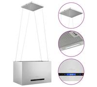 vidaXL Hotte suspendue à capteur tactile LCD 55 cm Acier inoxydable