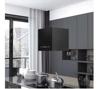 vidaXL Hotte Suspendue à LCD Tactile Hotte de Cuisine Eclairage LED Filtre à Graisse Maison Intérieur 37 cm Acier Enduit de 51021