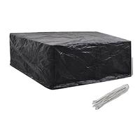 vidaXL Housse à 10 Œillets pour Mobilier de Jardin Couverture de Salon de Jardin 260x260x90 cm Noir