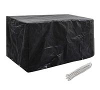 vidaXL Housse à 8 Œillets pour Mobilier de Jardin Couverture de Protection 180x70x90 cm Noir