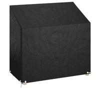 Housse de banc de jardin 8 œillets 130x70x70 88 cm polyéthylène Noir G
