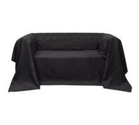 vidaXL Housse de canapé Micro-suède Anthracite 210x280 cm Noir G
