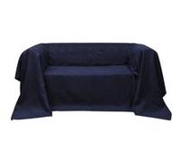 Housse de canapé Micro-suède Bleu marine 140x210 cm