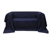 Housse de canapé Micro-suède Bleu marine 210x280 cm