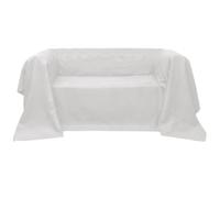 vidaXL Housse de canapé Micro-suède Crème 140x210 cm