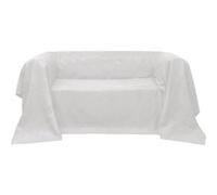 vidaXL Housse de canapé Micro-suède Crème 140x210 cm