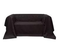 vidaXL Housse de canapé Micro-suède Marron 270x350 cm Marron G