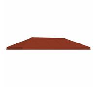 vidaXL Housse de canopée de Gazebo 6 x 3 m Terre Cuite Polyester 190, Housse de tonnelle de Jardin, Ombre extérieure Chic, abri pour événements, Protection pour terrasse