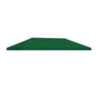 vidaXL Housse de canopée de Gazebo 6 x 3 m Vert Polyester 190, Housse de tonnelle de Jardin, Ombre extérieure Chic, abri pour événements, Protection pour terrasse