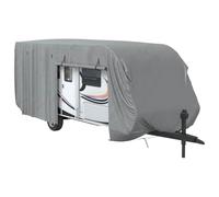 vidaXL Housse de Caravane Gris 732x250x220 cm Tissu Non tissé, Housse de Caravane de Voyage, Housse de remorque de Camping, Protection de Caravane