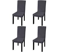 Vidaxl Housse De Chaise Droite Extensible 4 Pcs Anthracite Gris