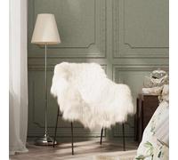 Housse de chaise - vidaXL - Peau de mouton islandaise - Crème - 70x110 cm - Style scandinave moderne